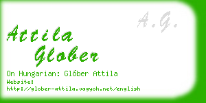 attila glober business card